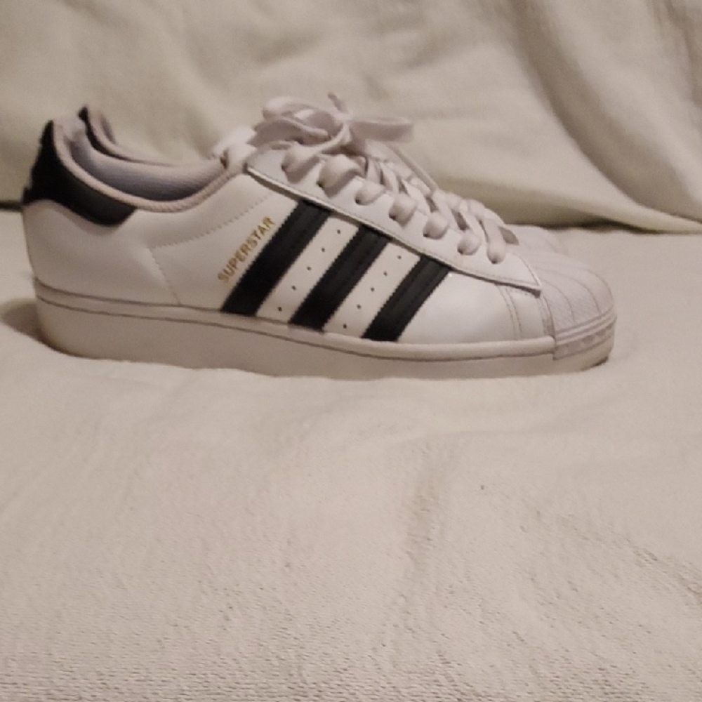 Adidas Superstar White with Black Stripes